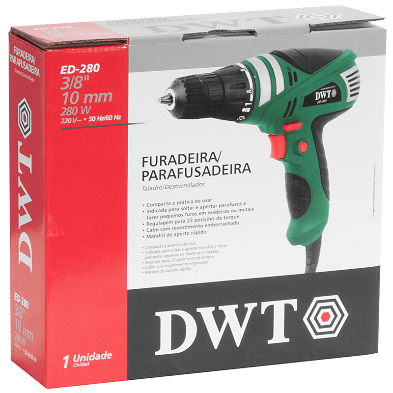 Parafusadeira  Furadeira 38” DWT ED280, 280W – 6006280020 220V