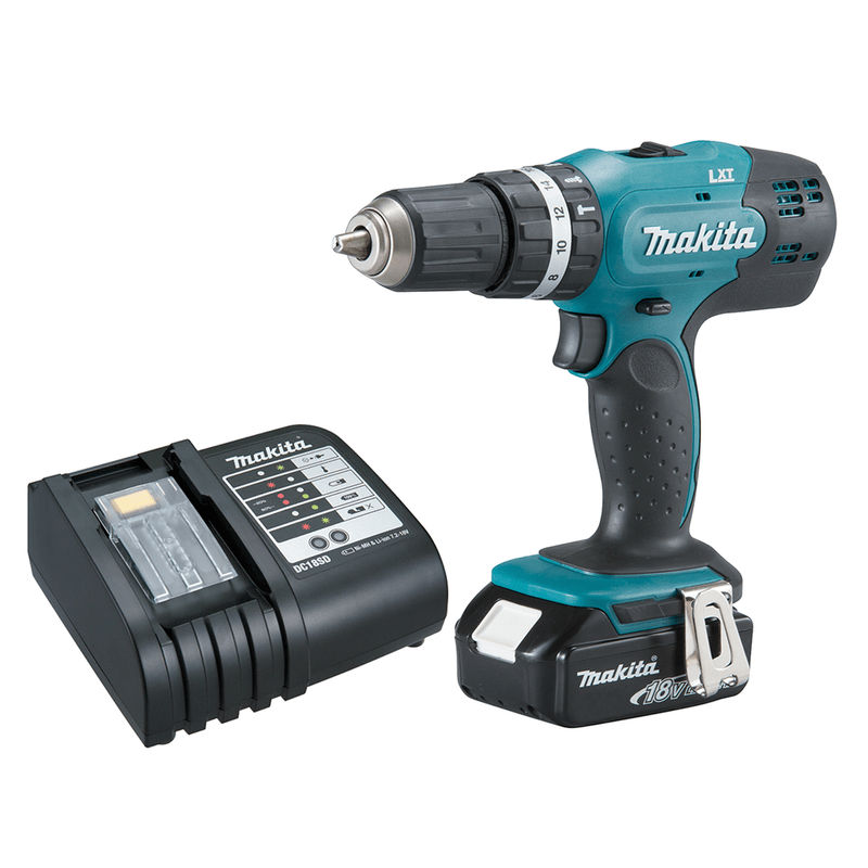 Parafusadeira Furadeira Impacto Makita DHP453X10 18V -Bivolt