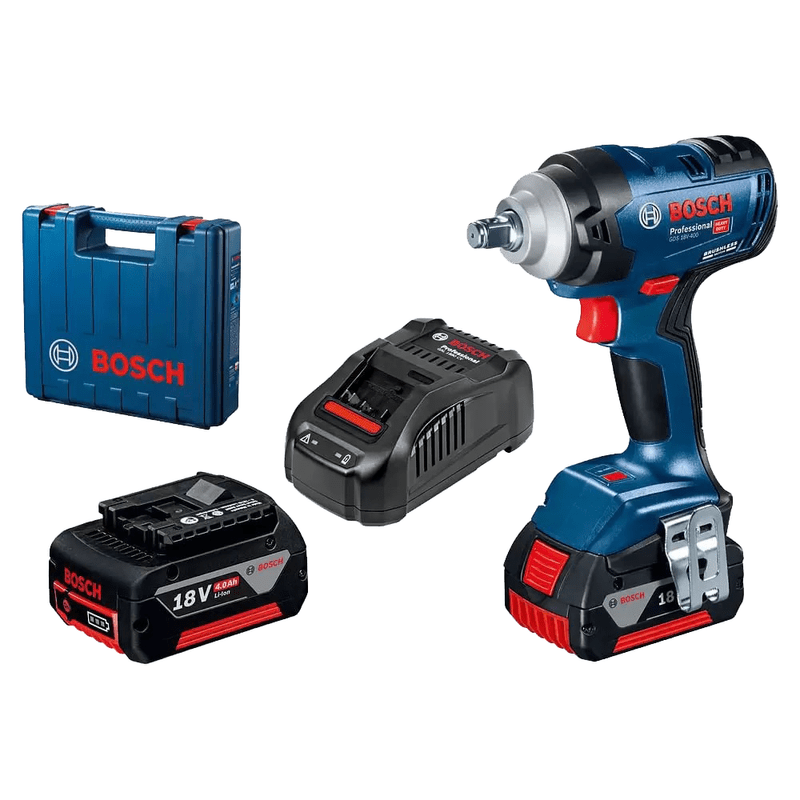 Chave de Impacto Bosch GDR 18V-400, Funcionamento a Bateria - 06019K00E0-000