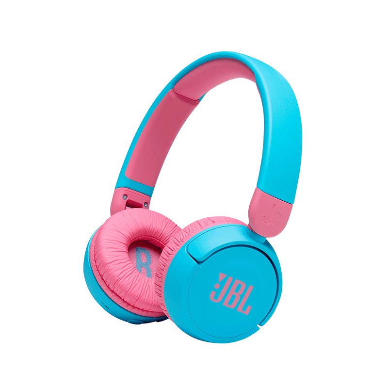 Fone de Ouvido Infantil JBL JR310 Bluetooth Azul com rosa