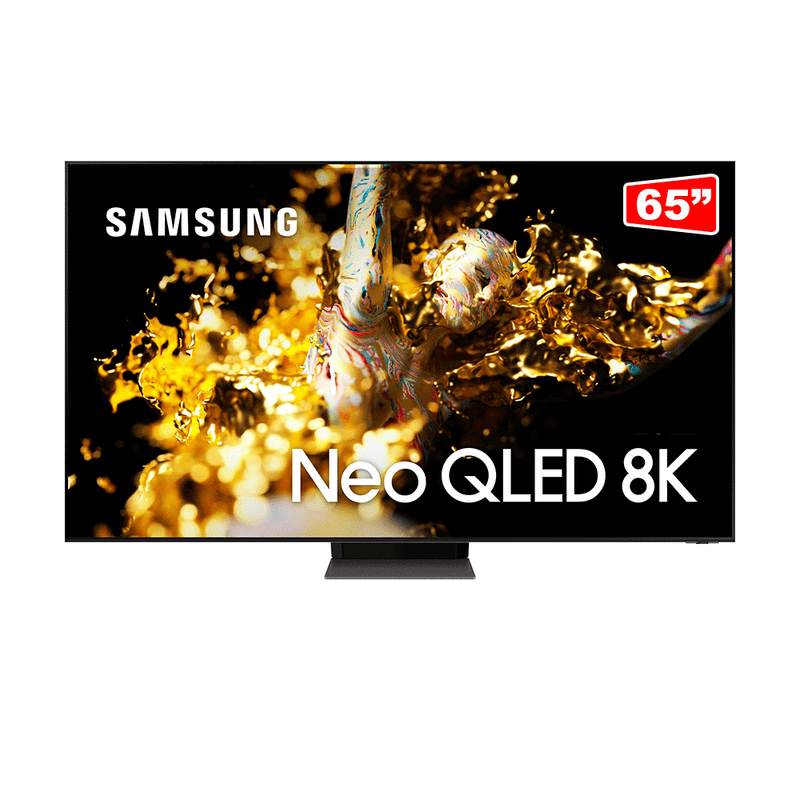 Samsung Smart TV 65 Neo QLED 8K, Mini LED, Processador com IA, Som em Movimento, Tela sem limites, Ultrafina, Alexa Built-in