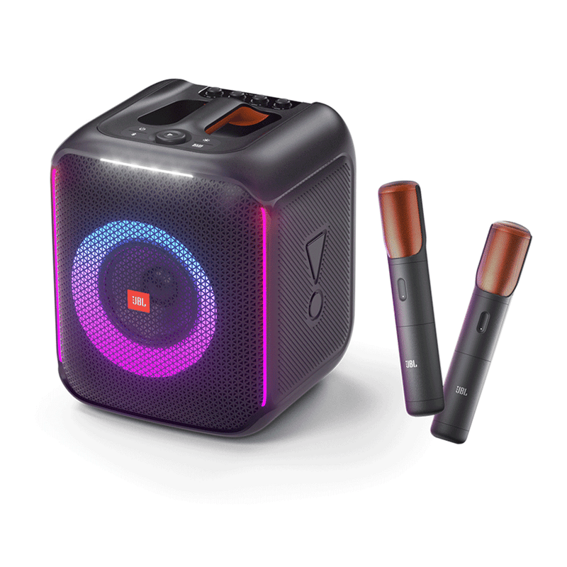 Caixa Amplificada JBL Party Box Encore com 2 Microfones Sem Fio, 100W, Bluetooth