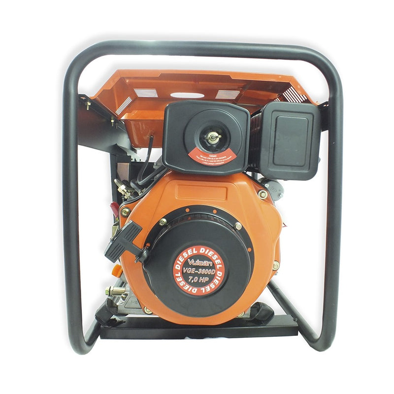 GERADOR DIESEL 269cc 7HP 3.6KVA 3600WATTS BIVOLT VGE3600D VULCAN TRENT