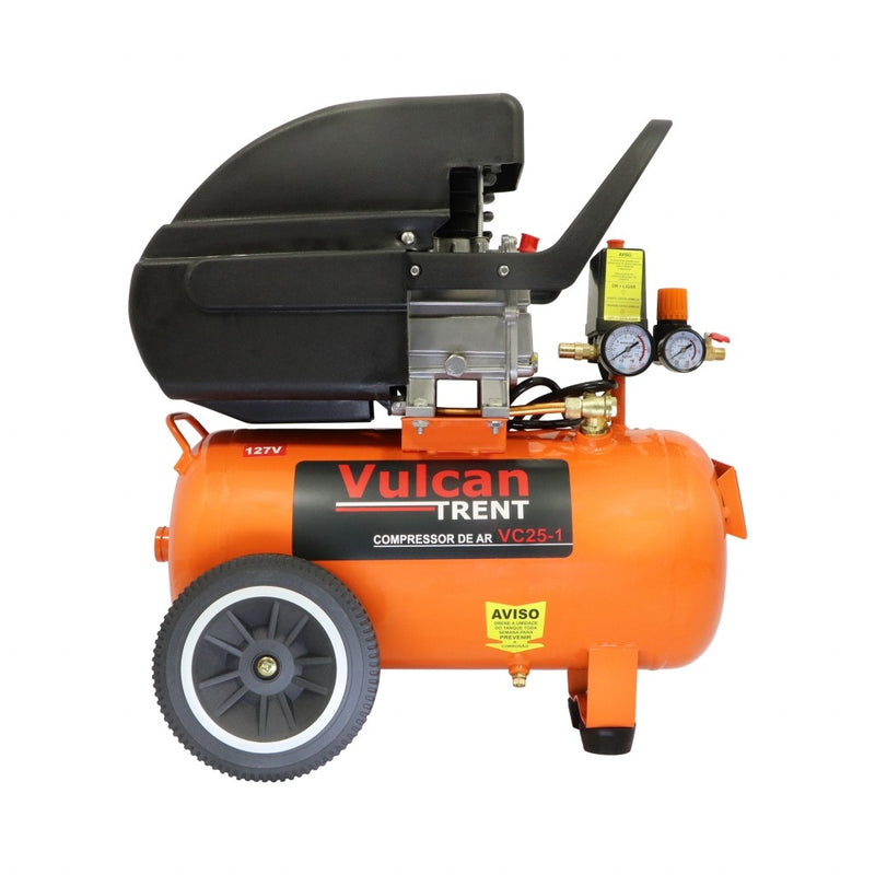 COMPRESSOR DE AR 24 LITROS 2 HP 8 BAR 127VOLTS VC25-1 VULCAN TRENT