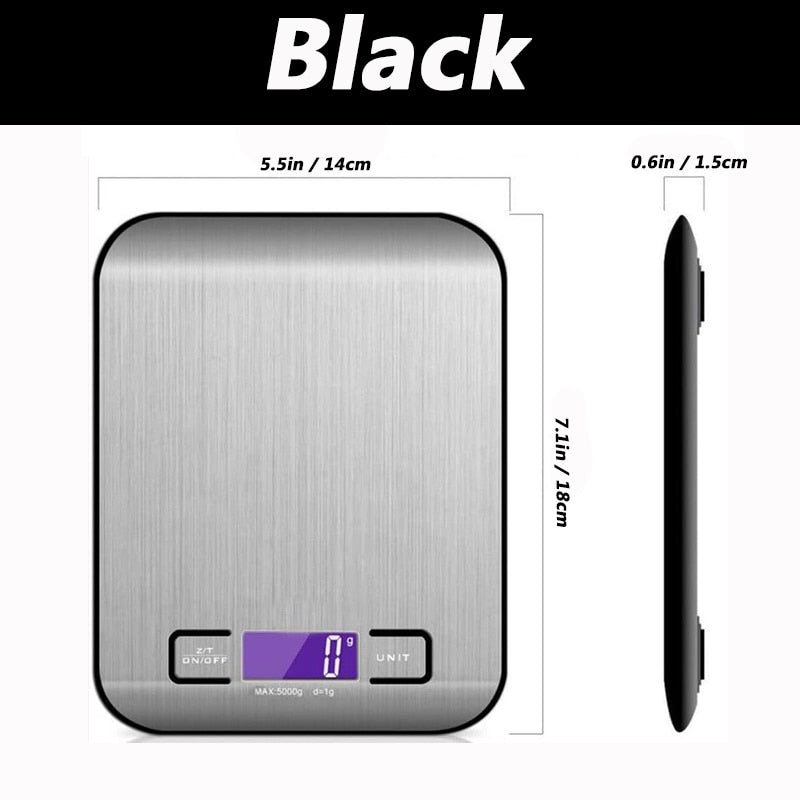 Balança de cozinha digital 5kg/10kg display LCD