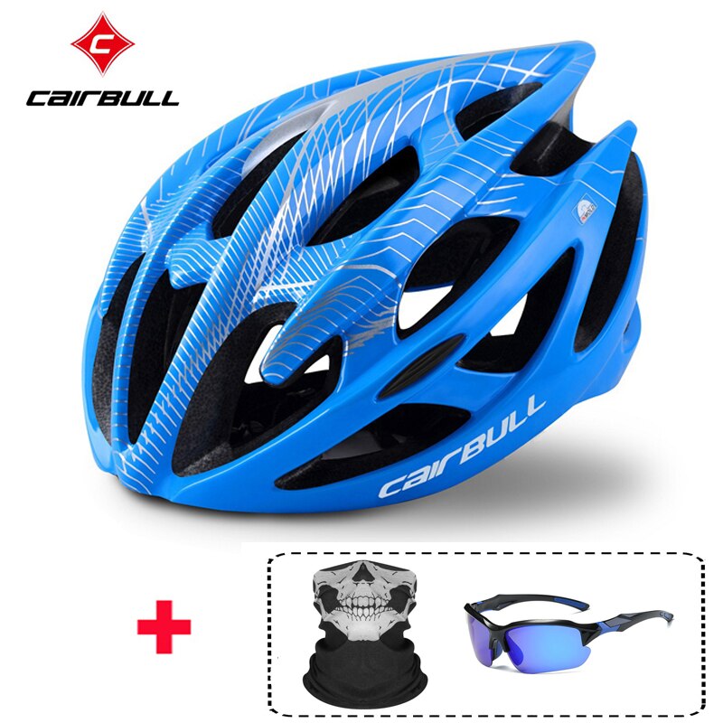 Capacete de ciclismo ultraleve com óculos polarizados ajustáveis