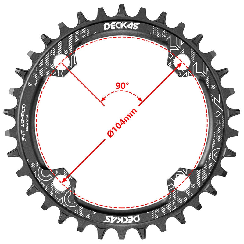 Coroa Engrenagem Volante Bicicleta de  32 a 38 Dentes Aço