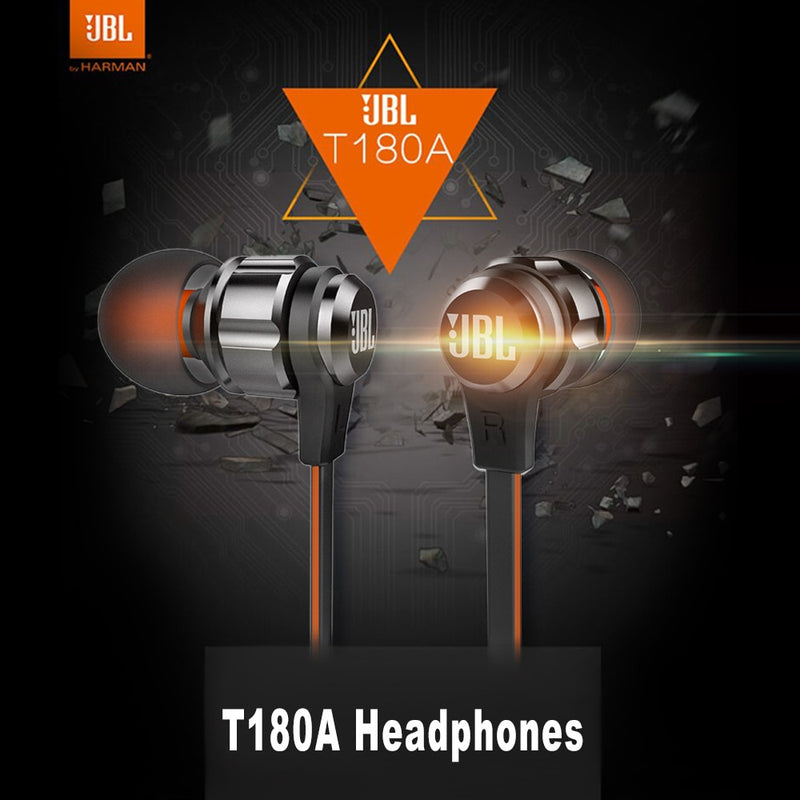 Fone de ouvido intra-auricular estéreo JBL T180A