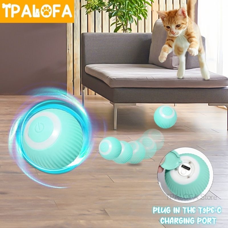 Brinquedos inteligentes para gatos Bola elétrica