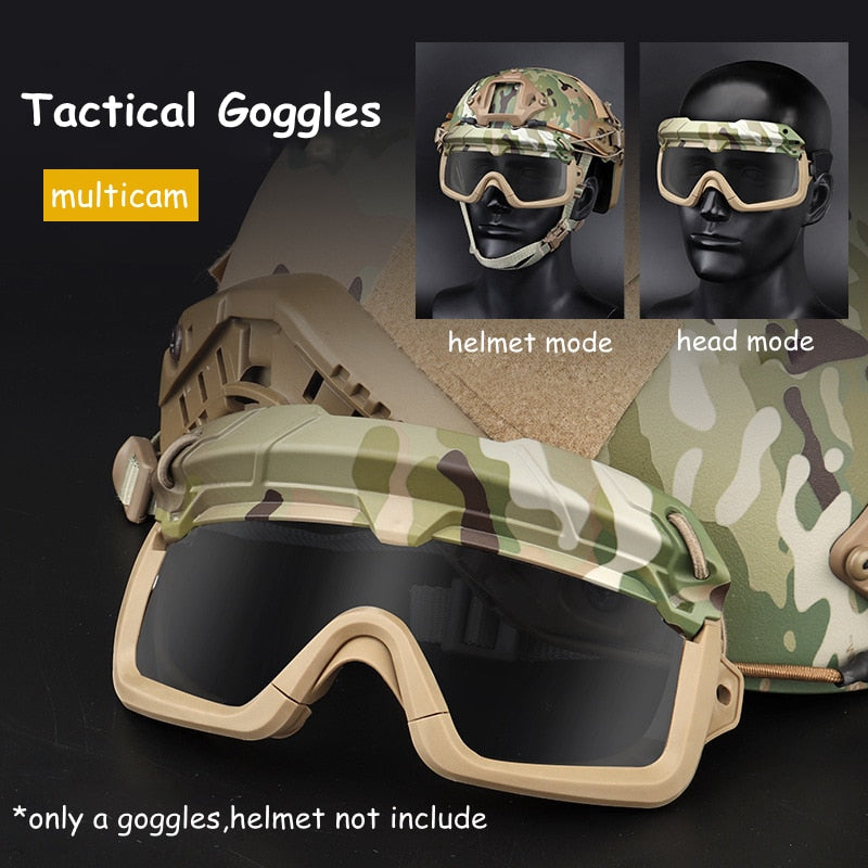 Óculos táticos de airsoft paintball anti-embaciamento