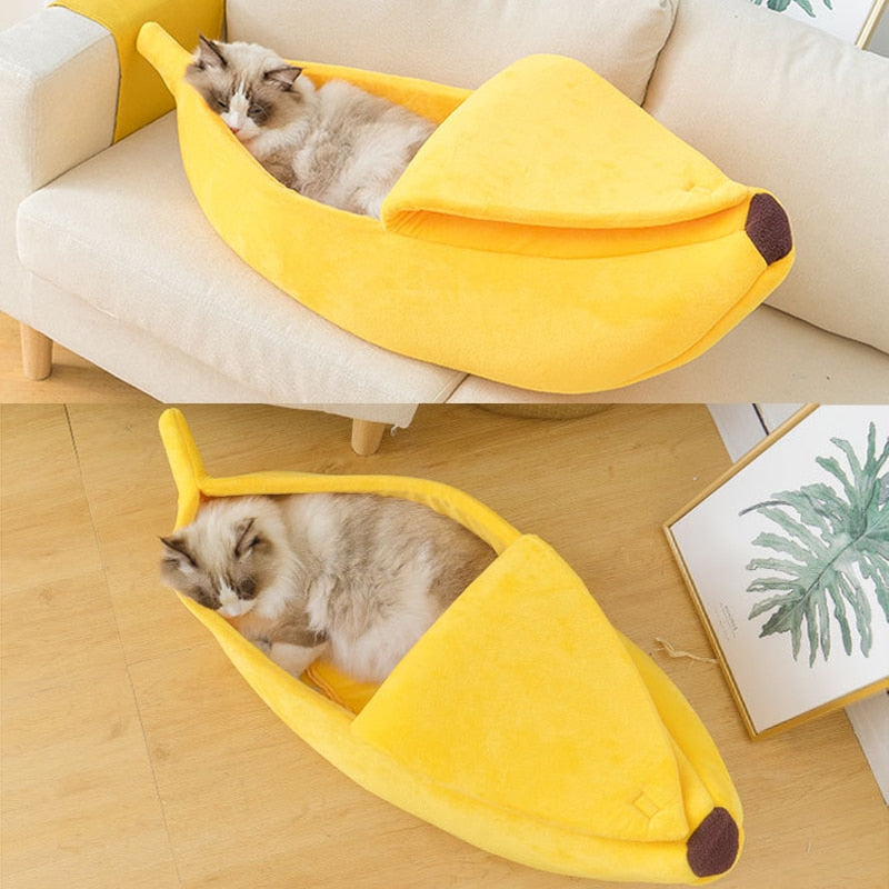 Cama de gato de banana